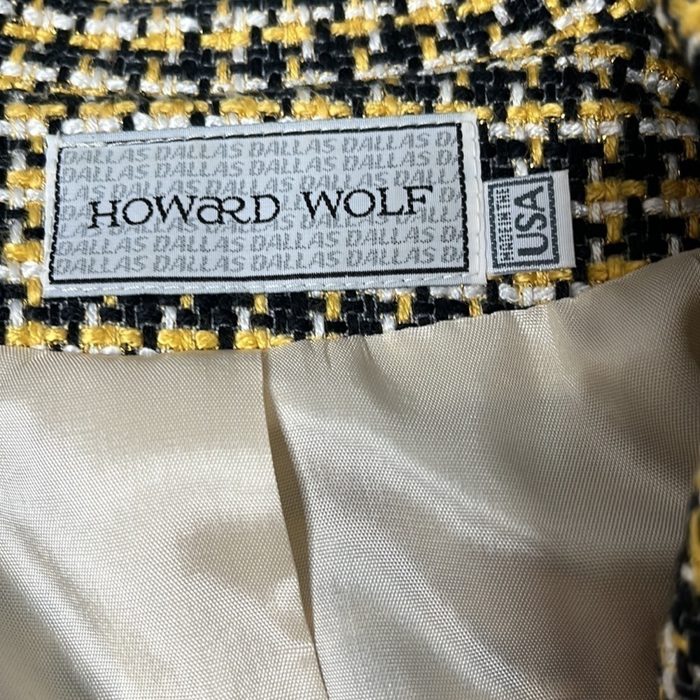 VINTAGE HOWARD WOLF BLAZER Sz 8 - Picture 6 of 15